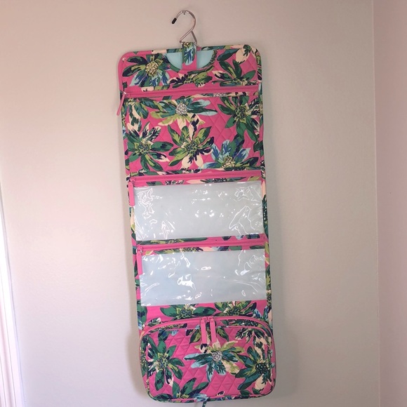 VERA BRADLEY Hanging Accessories Pink/Green Tropical - Picture 1 of 8